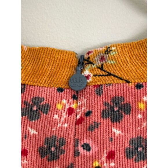 CeliaB Puff Sleeve Buckeye Tree Mini Dress Multicolor Women’s Size Large - Picture 10 of 10